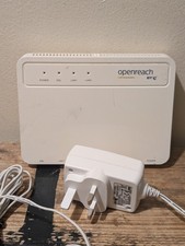 BT Openreach Huawei EchoLife HG612 FTTC VDSL Fibre Modem including PSU