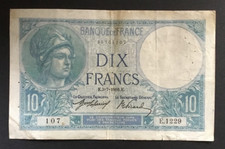 Very Old Banknote Of France Dated 1916. Circulated Condition.