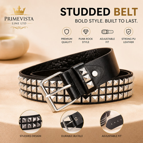 Unisex leather belt row - unisex, 3