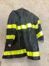 Rubberized fire coat 1980s