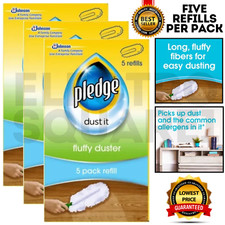 PLEDGE DUST IT FLUFFY FIBRES DUSTER REFILLS REMOVES DUST & ALLERGENS