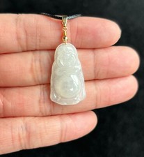 Icy White Laughing Buddha