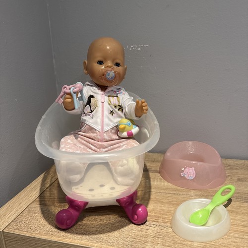 Baby born doll - baby, bath