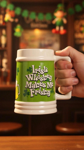 Irish whiskey makes frisky - makes,