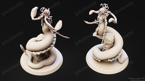 Medusa resin sculpture - medusa,