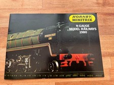 HORNBY MINITRIX N GAUGE MODEL RAILWAYS CATALOGUE 1980 EX CON