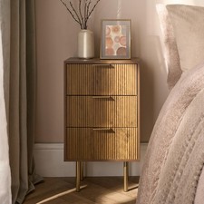 OHS Ribbed Bedside Table