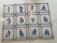 12 Delft tiles