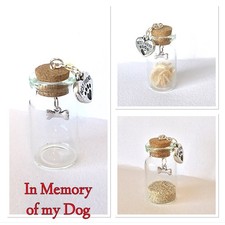 Pet dog memorial urn. A  mini