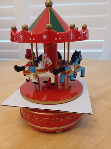 Christmas music box carousel - christmas,