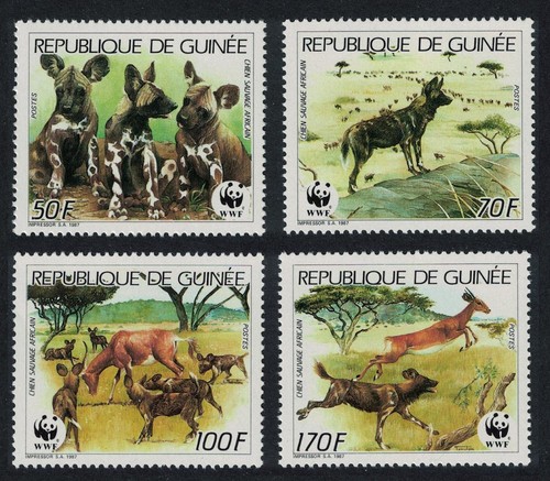 Guinea wwf african wild - wild, 4v