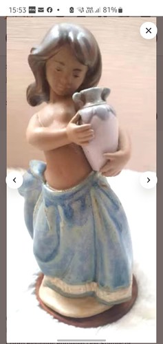 Lladro little peasant girl - lladro,