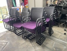 Orangebox mesh back cantilever stacking chairs - 20 Available- Can deliver