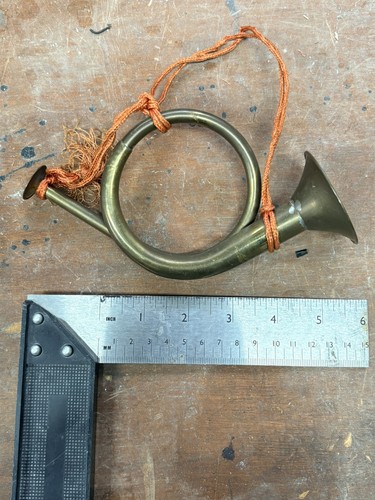 Vintage brass french hunting - french,