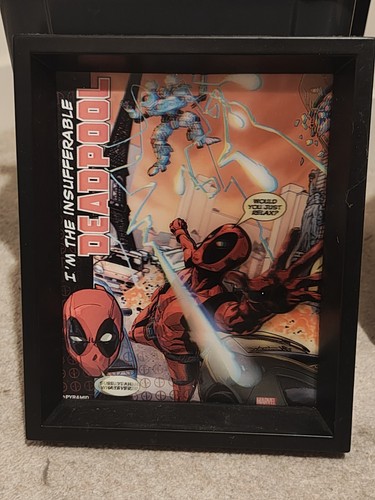 Marvel deadpool framed poster - framed,