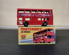 Matchbox MB17 London fleet line bus. 'Visit Britain Visit London''  Mint & Boxed