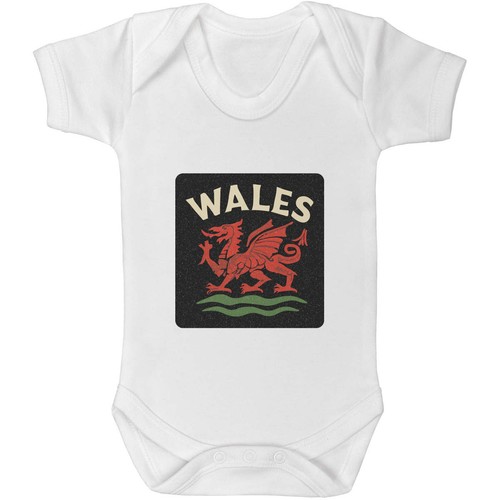 Welsh flag motif baby grows - 'welsh,