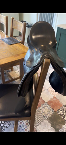 Brown leather horse - horse, saddle