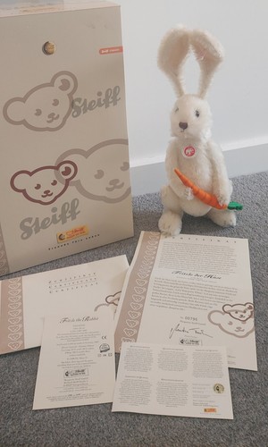 Steiff fritzle white rabbit - white,
