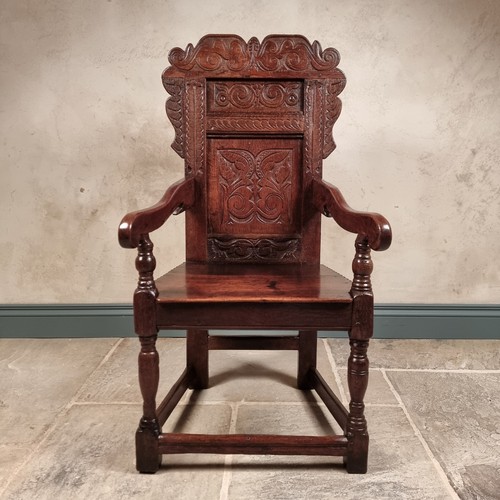 17th century wainscot chair - a,