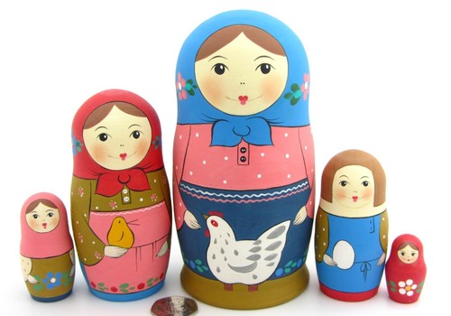 Russian matryoshka nesting - matryoshka,
