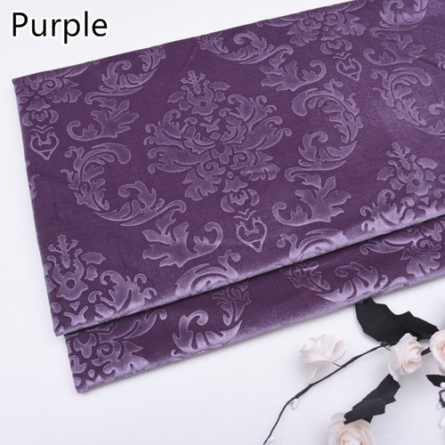 Velvet fabric floral - fabric,