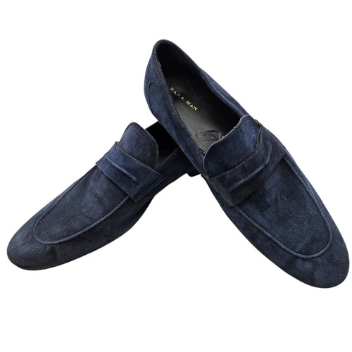 Zara man blue suede shoes - zara,