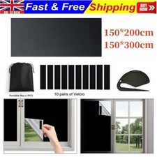 150*200cm Portable Blackout Blind Blinds Window Easy to Stick Travel and Bedroom