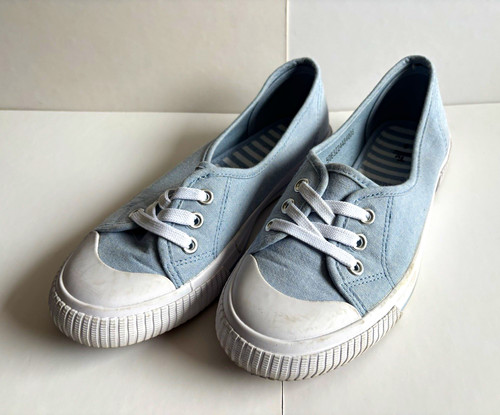 Women blue white canvas - tu, blue/white