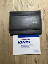 2000-2008 SUZUKI IGNIS OWNERS HANDBOOK MANUAL AND WALLET Print 2005 Ref18444