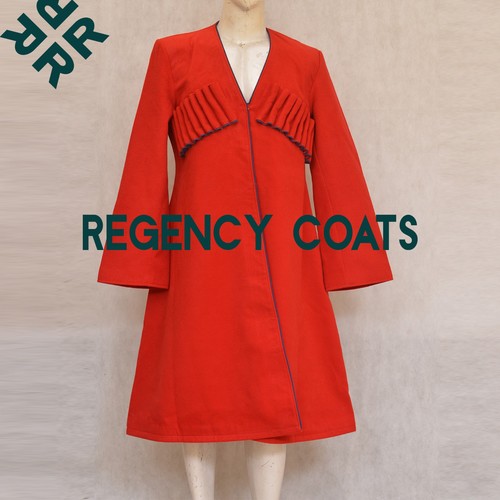 Red wool georgian chokha - red,