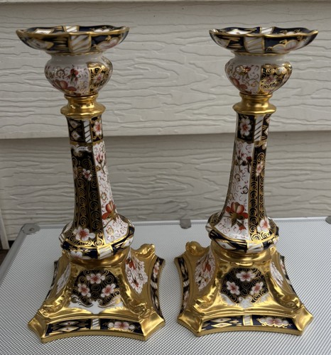 Pair royal crown derby old - crown,