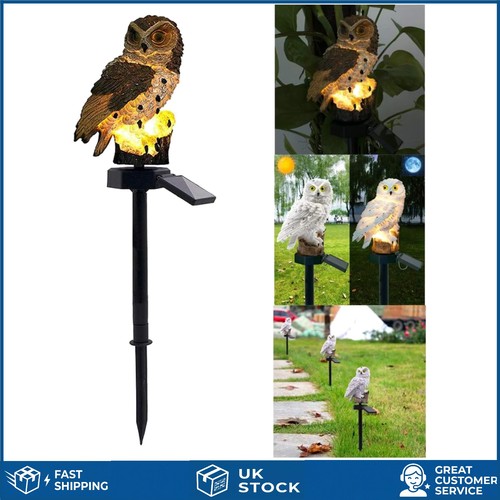 Decorative lifelike owl solar - owl,