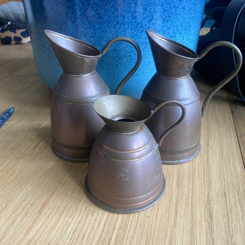 Peerage vintage copper jugs
