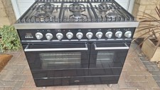 Britannia Dual Fuel 90cm Double Oven, Extractor and Splashback