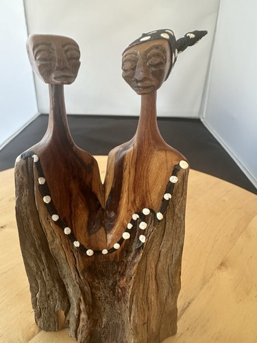 Handcrafted african couple - african,