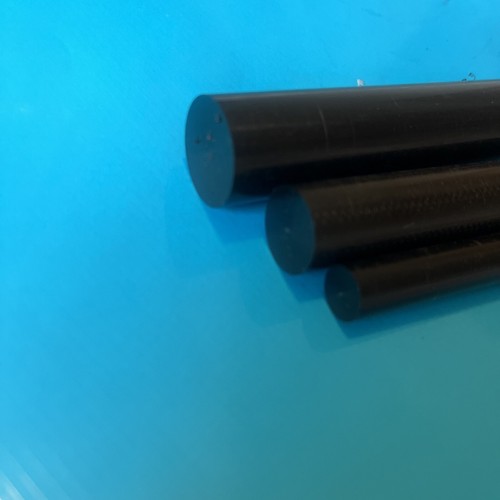 Pvc plastic black - black, rod