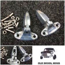 CLASSIC MINI BOOT LID HINGE SET 8B12602 ALUMINIUM BARE METAL PAIR ALLOY 1F22