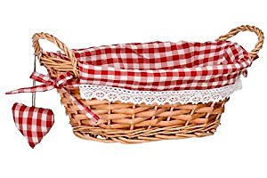 Oval willow basket with - willow,