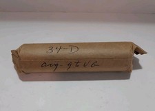 1934 D Wheat Cent Penny Roll