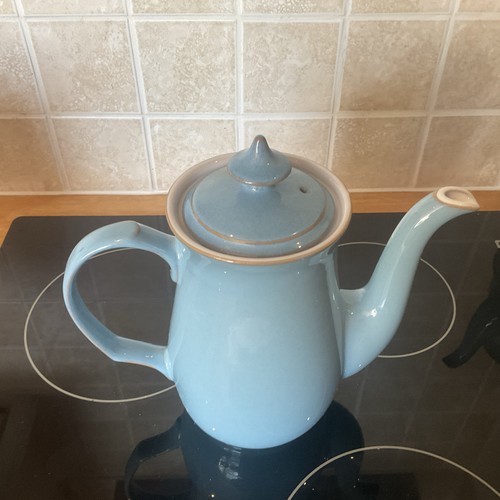 Denby colonial blue coffee pot - denby,