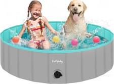 Furrybaby Toughened  LARGE Paddling Pool For Dogs - 120cm All Colours Avail