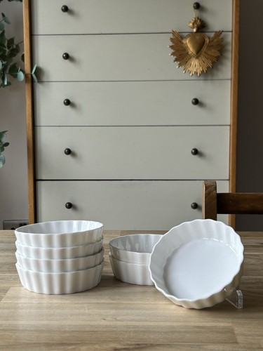 Set ceramic white fluted - set,