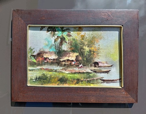 Framed signed original oil - framed,