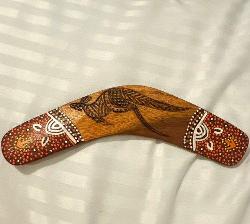 Traditional wooden boomerang - wooden,