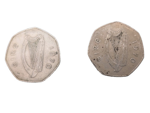 Two eire 50p 1970 - eire,