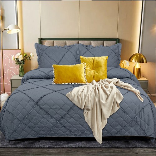 Piece quilted bedspread bed - piece,