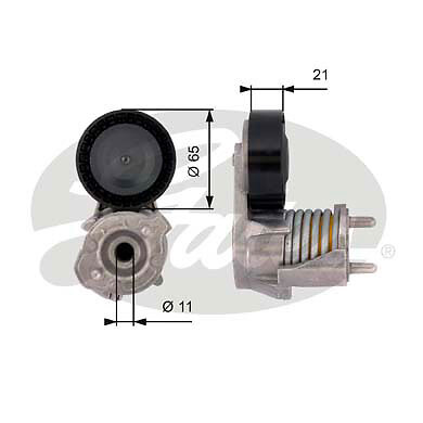 Tensioner pulley ribbed - pulley,, v-ribbed