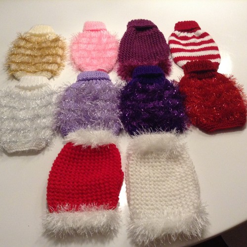 Hand knitted puppy dog coat - puppy,