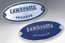 LAMBRETTA PEGASUS SEAT BADGE